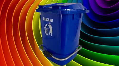 رنگبندی سطل زباله پدال دار