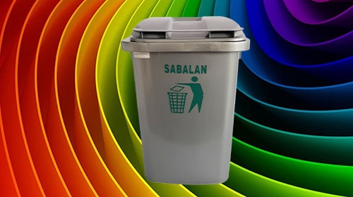 رنگبندی سطل زباله پلاستیکی